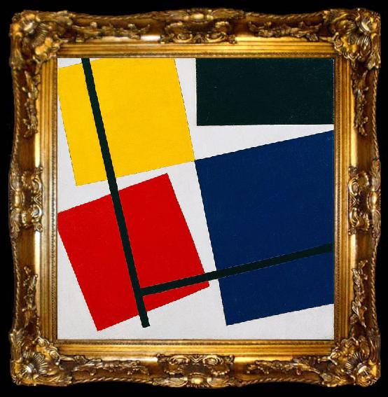 framed  Theo van Doesburg Simultaneous Counter-Composition., ta009-2